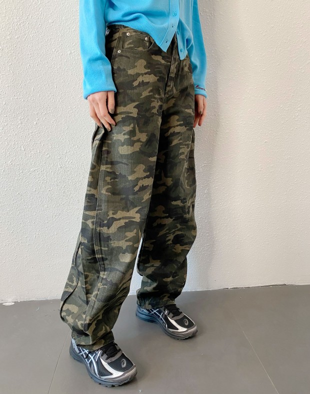 Camouflage Round Pants #250341
